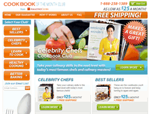 Tablet Screenshot of cookbookofthemonthclub.com
